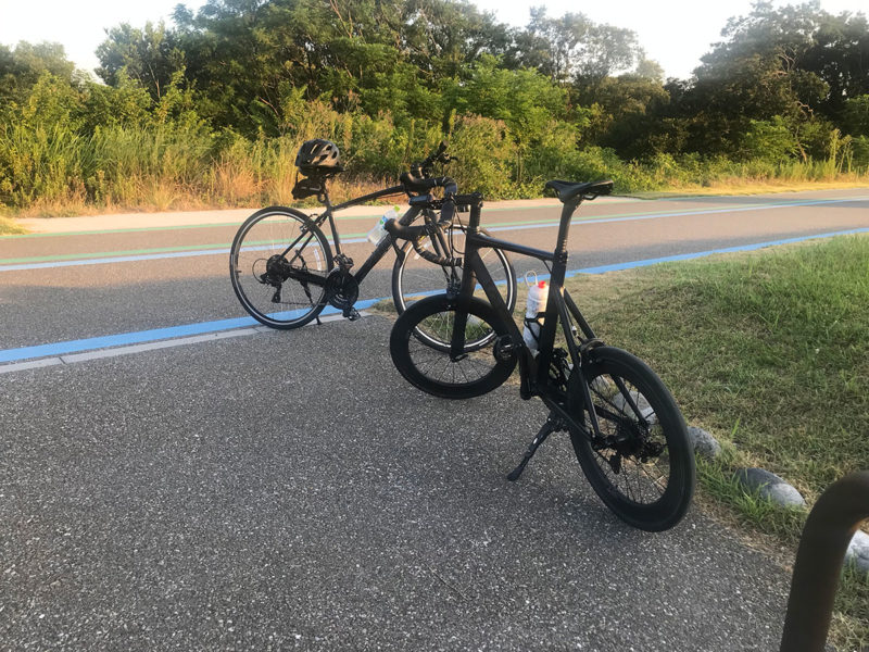 【愛知サイクリング】早朝の木曽川サイクリングロードの駐車場状況
